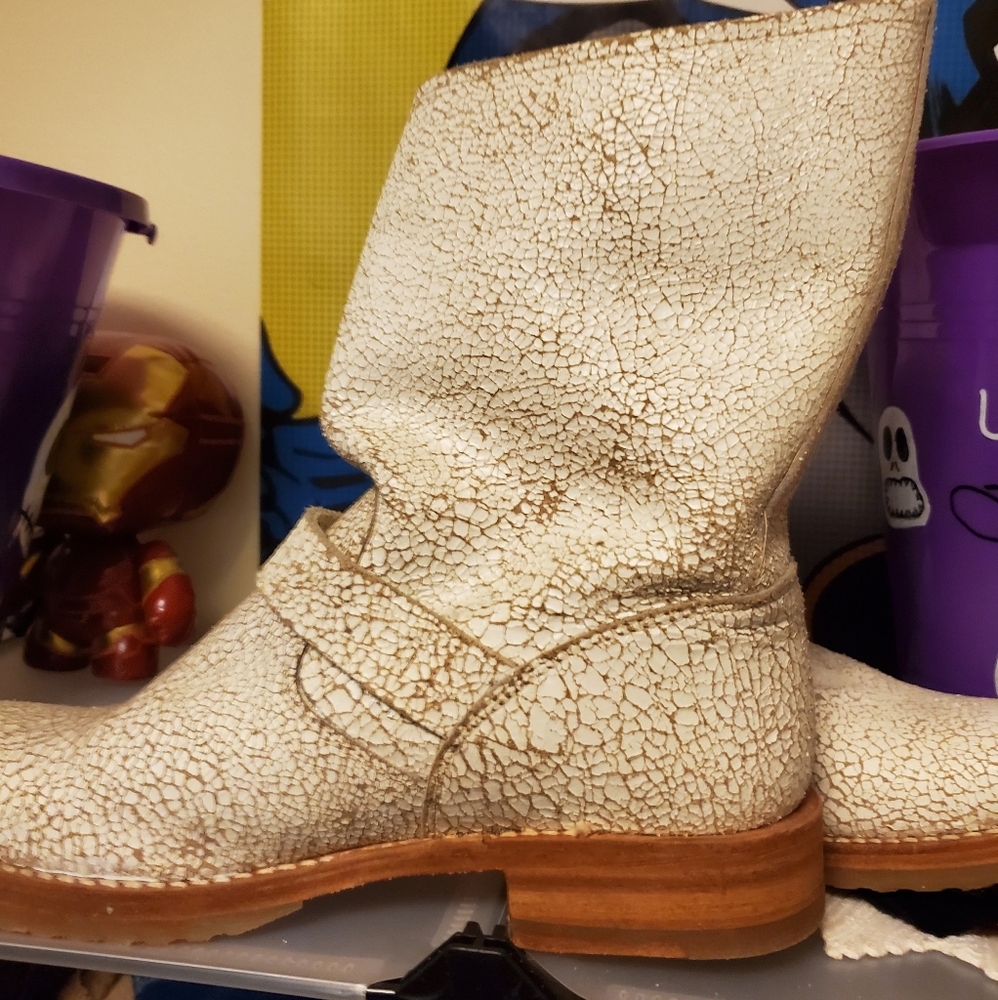 Frye engineer battle boots